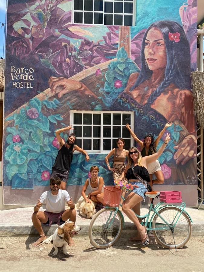 Barco Verde Hostel Isla Holbox Exterior foto